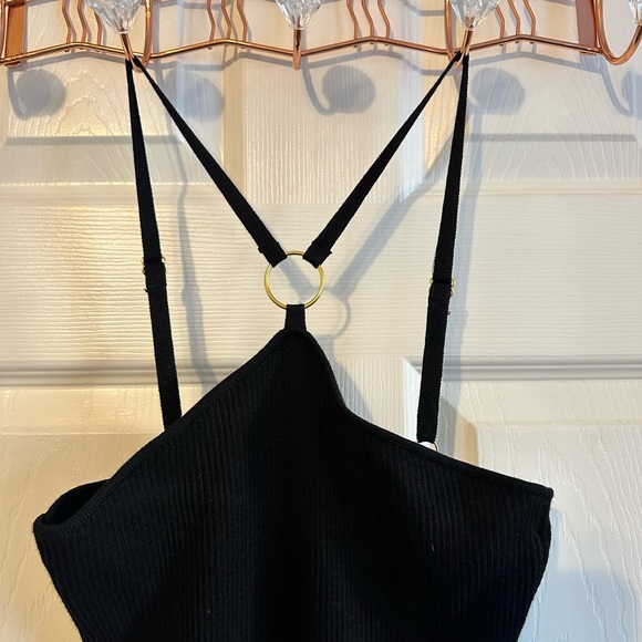 Black 90’s Style Halter Dress - Picture 2 of 4